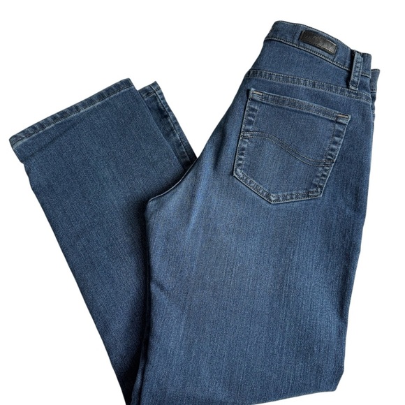 Lee Blue Straight Leg Jeans - Picture 2 of 5